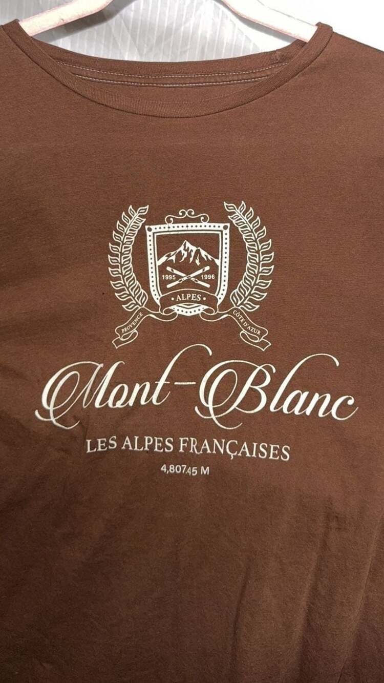 los angeles PS/LA brown mont blanc t-shirt